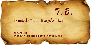 Tumbász Bogáta névjegykártya